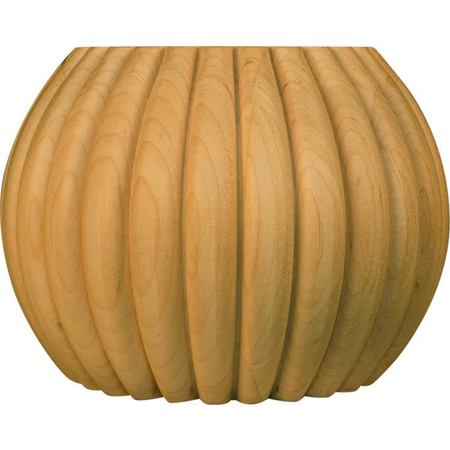OSBORNE WOOD PRODUCTS 4 x 6 Fluted Round Bun Foot in Knotty Pine 4270P